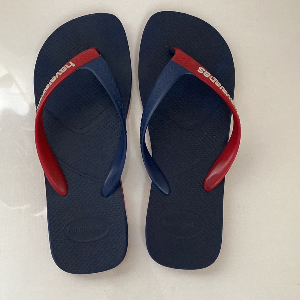 Havaianas Navy Dual Flip Flop Size 9/10 - Picture 5 of 10